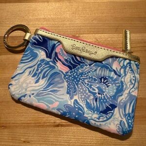 Lilly Pulitzer Blue and Pink Floral wallet